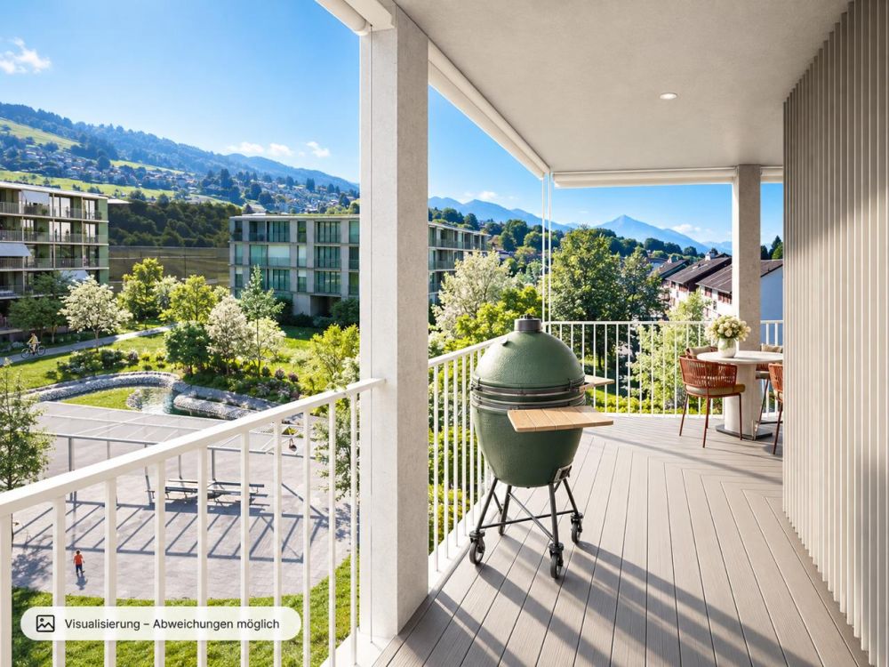 Moderne 3.5-Zimmer-Wohnung mit Bergblick und Balkon in Zug - Bild 9