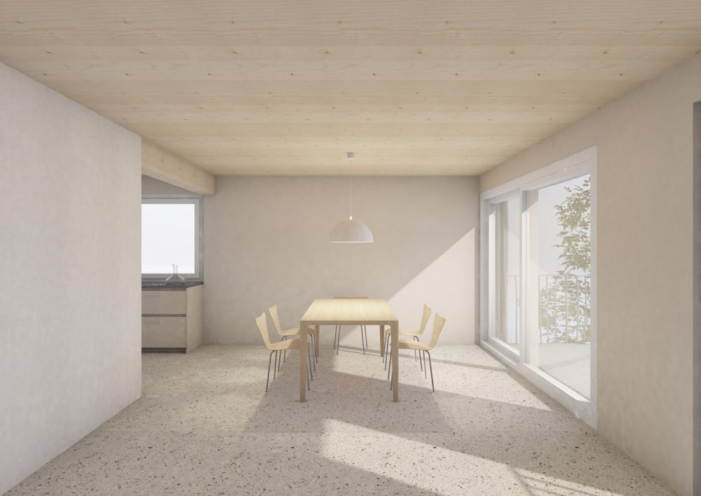 Ihr neuer Lebensraum: modern, grün, vernetzt - Visualisierung Wohnen (Musterbild)