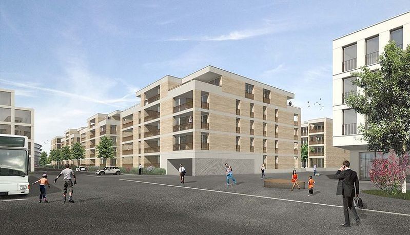 Topmoderne Wohnung direkt beim Bahnhof Suhr - Aussenansicht