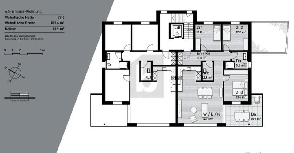 ERSTVERMIETUNG: ZENTRAL UND STILVOLL 2.1 - Appartement 4.5 pièces - image - 2