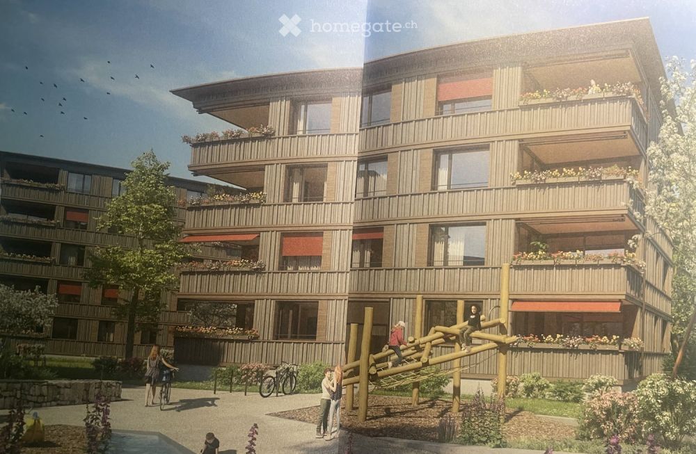 Moderne 4.5-Zimmer-Neubauwohnung mit Bergblick in Uetendorf - Erstvermietung ab 1.11.2026 - Bild 1