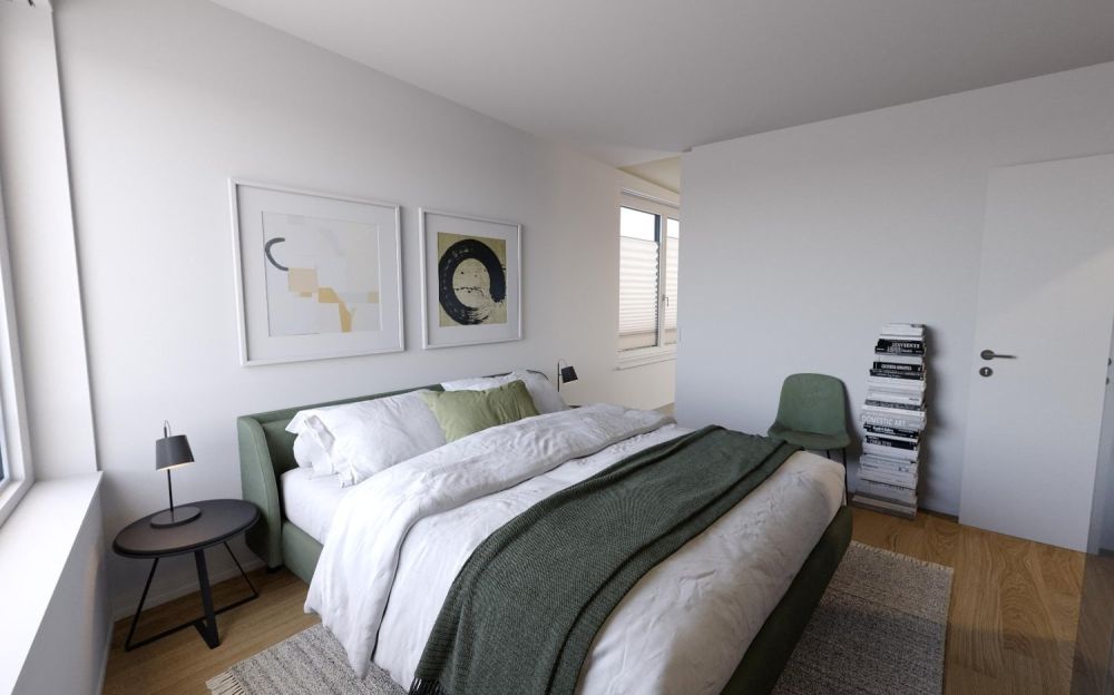 Neubau 3.5-Zimmer Attikawohnung mit Blick auf den Zürisee! - Zimmer