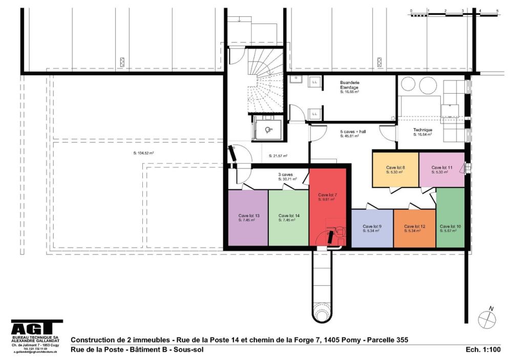 A louer à Pomy le dernier 3 1/2 pièces 1 er étage avec 2 balcons - sous-sol