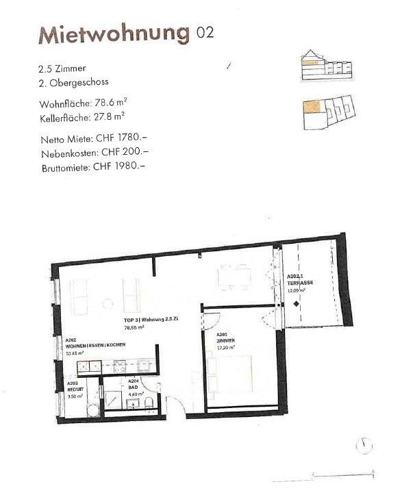 Erstvermietung nach Kernsanierung - 2.5 Zimmer-Wohnung in Riehen - Grundriss_78.6.jpg