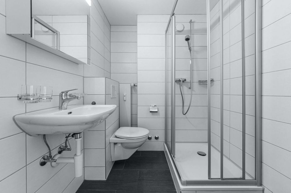 Familienwohnung mit Terrasse - Erstvermietung nach Sanierung - Nasszelle