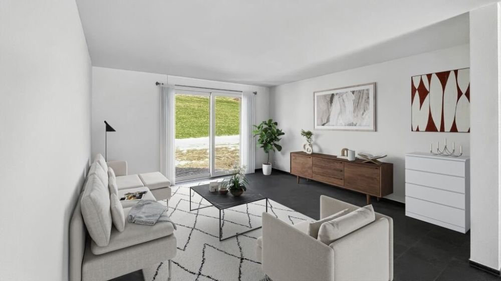 4 Zimmer Neubauwohnung - Wohnzimmer