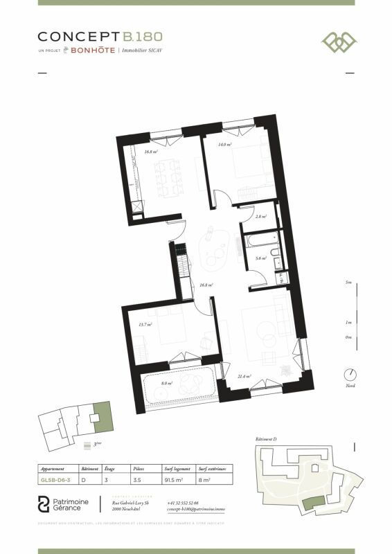 DÉCOUVREZ CONCEPT B.180 - APPARTEMENT NEUF DE 3.5 PIÈCES - Bild 8