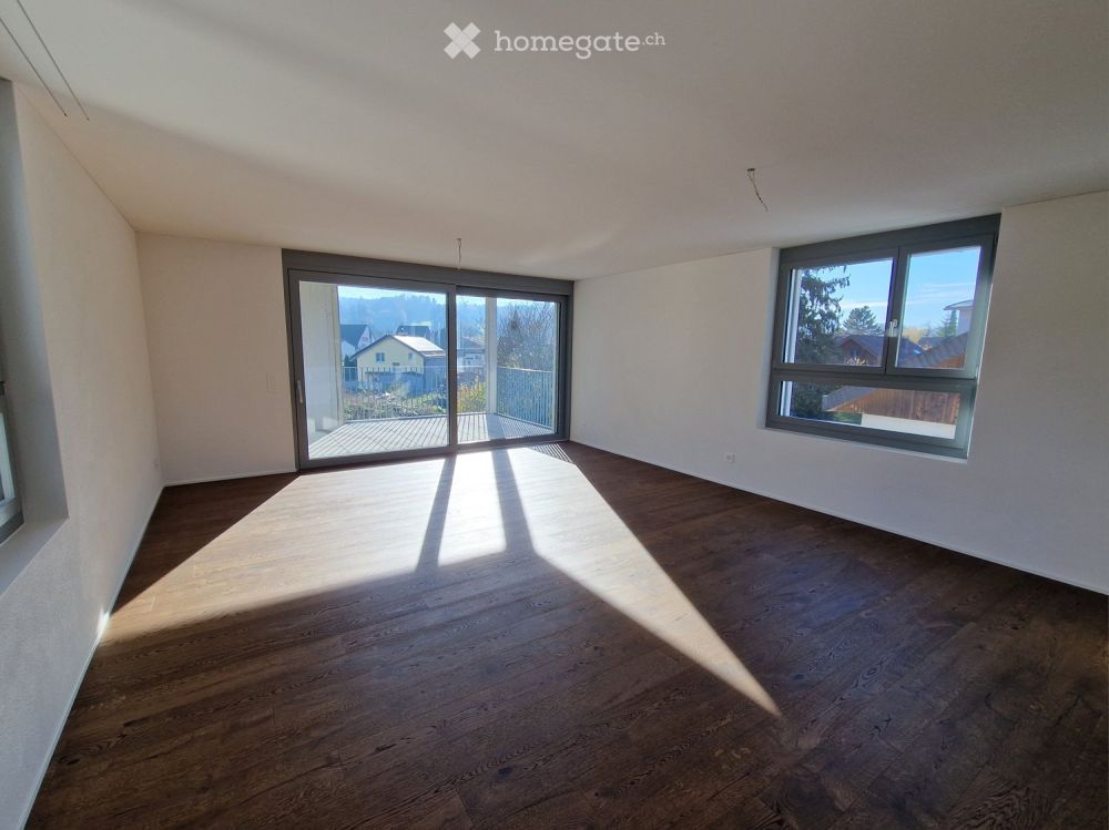 Moderne 4.5-Zimmer-Neubau-Wohnung mit Garage in Gachnang - Bild 1