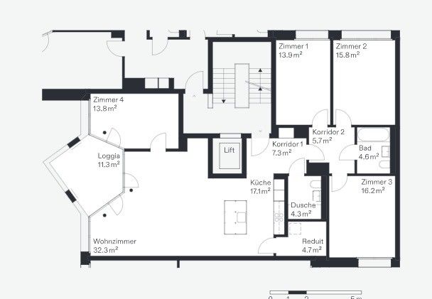 Zimmer in 4er-WG ab September frei (5 1/2 Zimmer Wohnung) - Bild 9