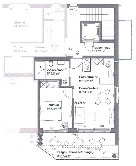 Moderne 2.5-Zimmer-Neubauwohnung mit Balkon in Bellach - Bild 6