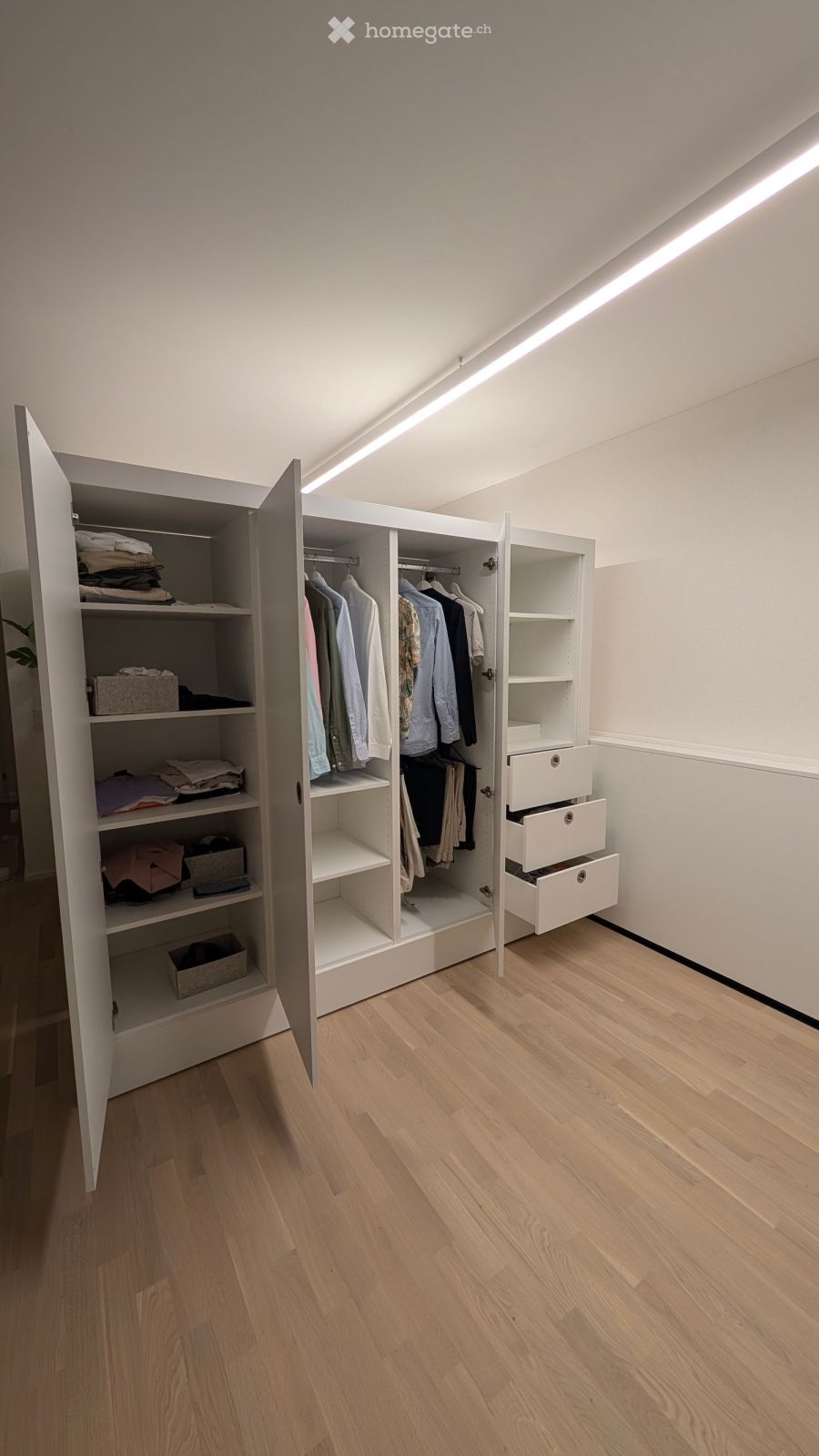 Moderne 1.5 Zimmer Neubauwohnung mit extrem viel Stauraum, Terrasse und Blick ins Grüne - Bild 7