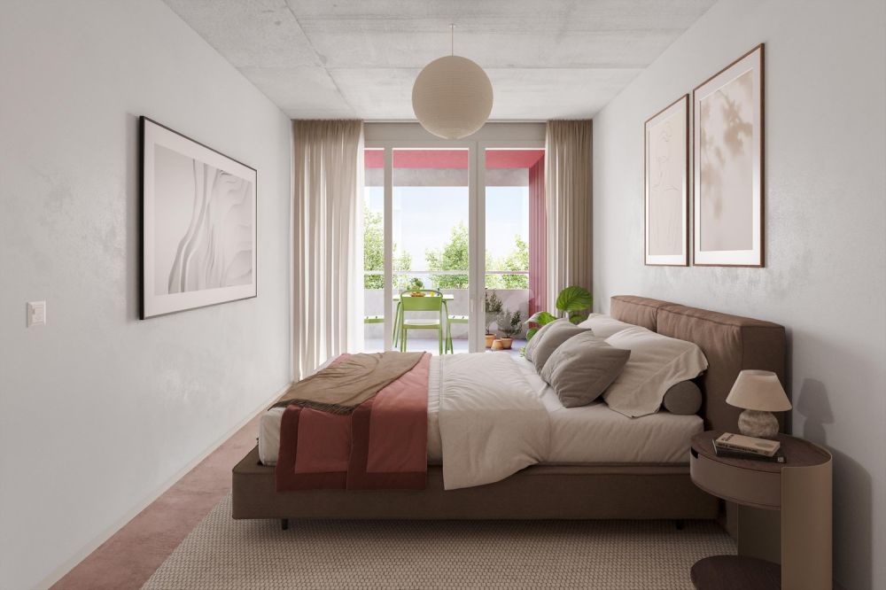 Wohnen im neuen Quartier Volta Basel - Zimmer