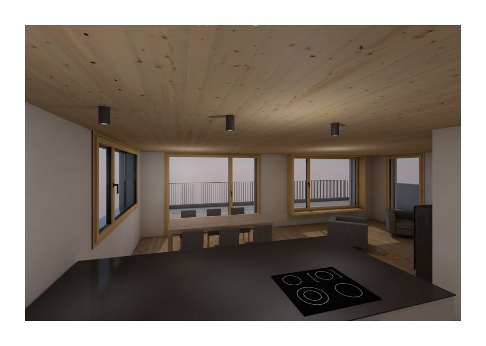 Moderne 3.5-Zimmer-Terrassenwohnung im Neubau in Cunter, Graubünden - Bild 2