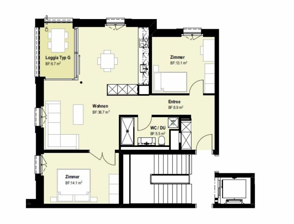 Xaver-Areal, Binningen - moderne 3 1/2-Zimmer-Wohnung im 2.OG - Bild 11