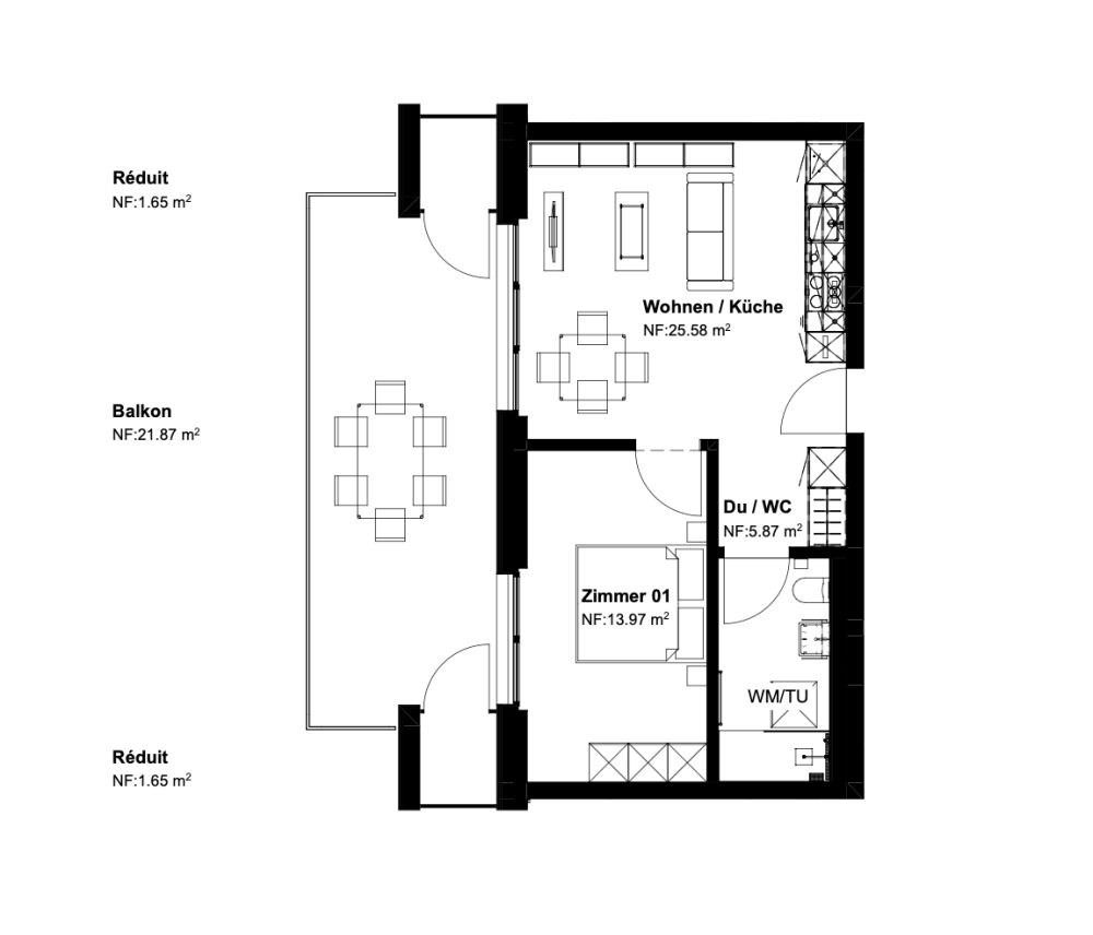 Tanneggerpark 2.5 Zimmer-Neubauwohnung - Bild 7