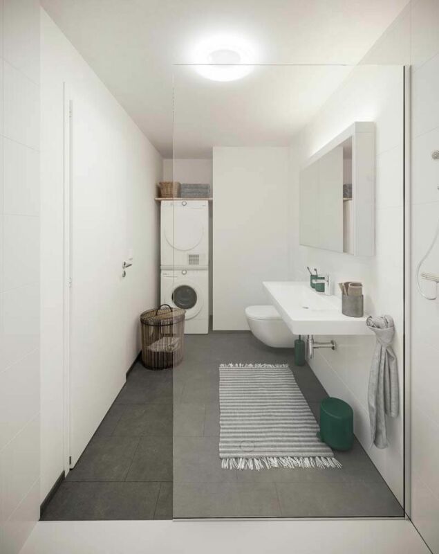Xaver-Areal, Binningen - moderne 4 1/2-Zimmer-Wohnung im 1.OG - Dusche/WC mit WM/Tumbler