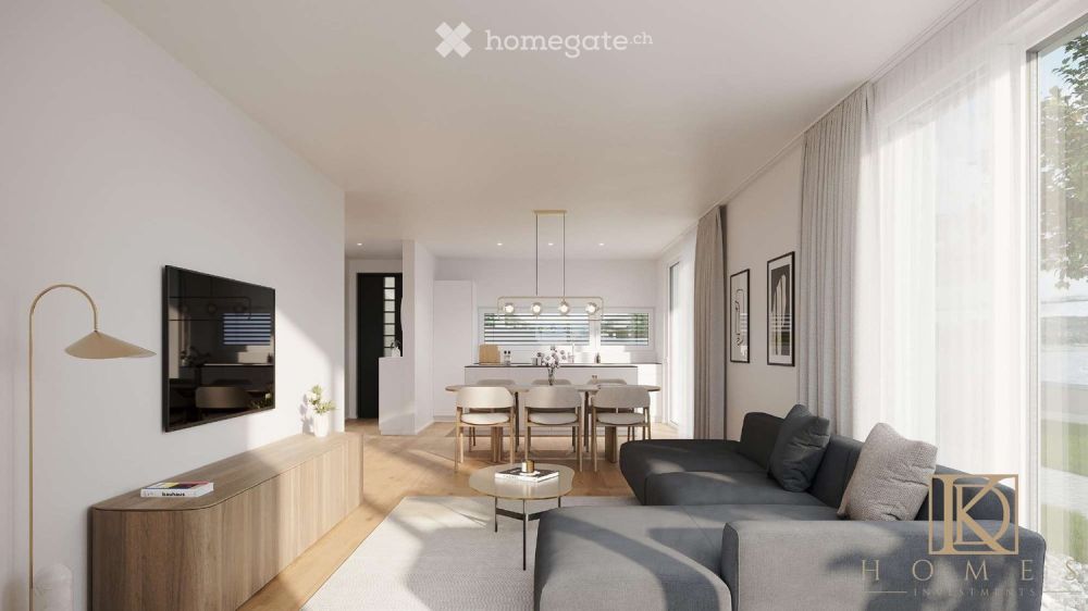 Moderne 4.5-Zimmer-Neubau-Wohnung mit Balkon in Wohlen AG - Bild 2