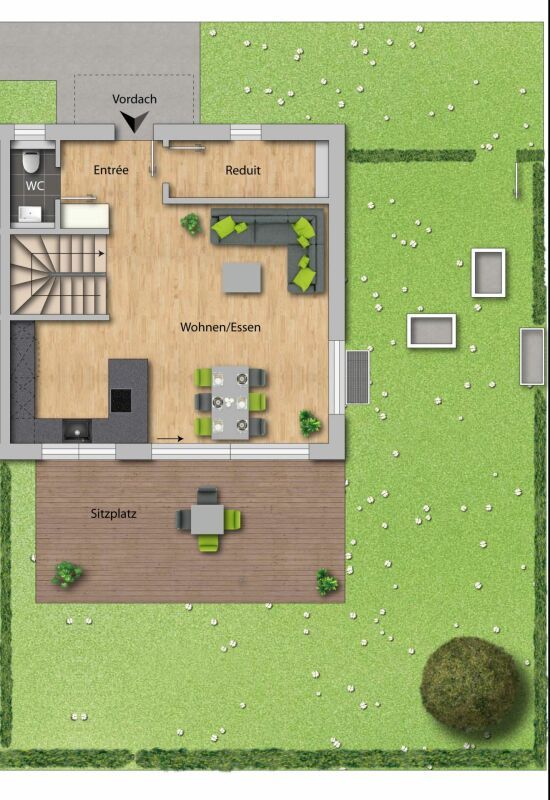 Upgrade your Living! Einfamilienhaus mit hohem Ausbaustandard und vielen Extras - EG - Einfamilienhaus Bahnhofstrasse 50b