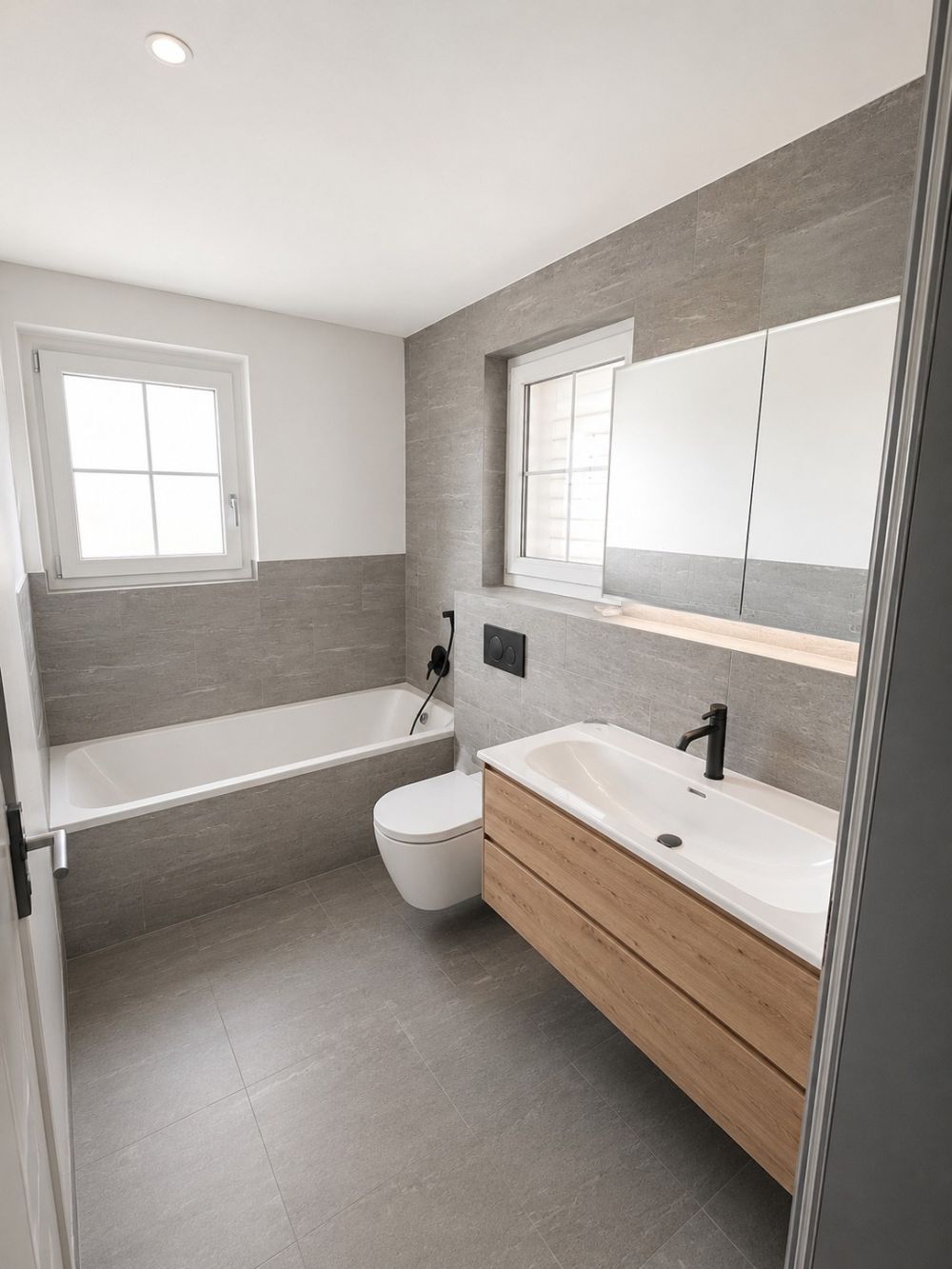Moderne 3.5-Zimmer-Neubauwohnung mit BORA-Küche, zwei Bädern und sonnigem Balkon - Bild 7