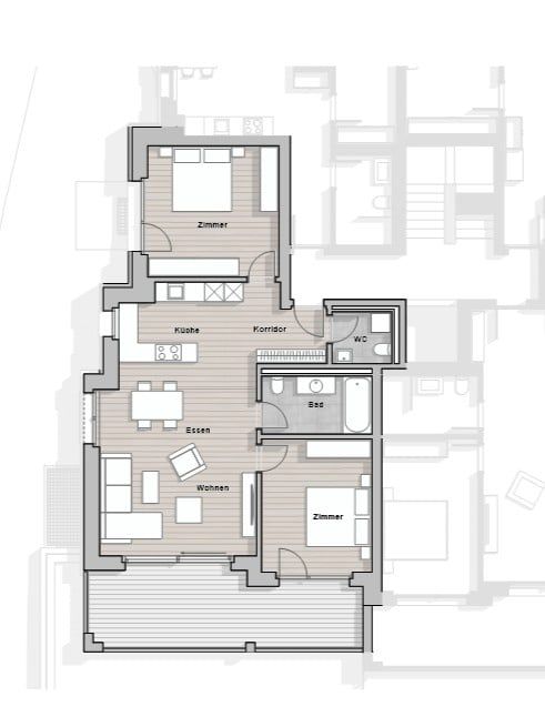 Moderne 3.5-Zimmer-Wohnung mit Bergblick in Zermatt - Bild 3