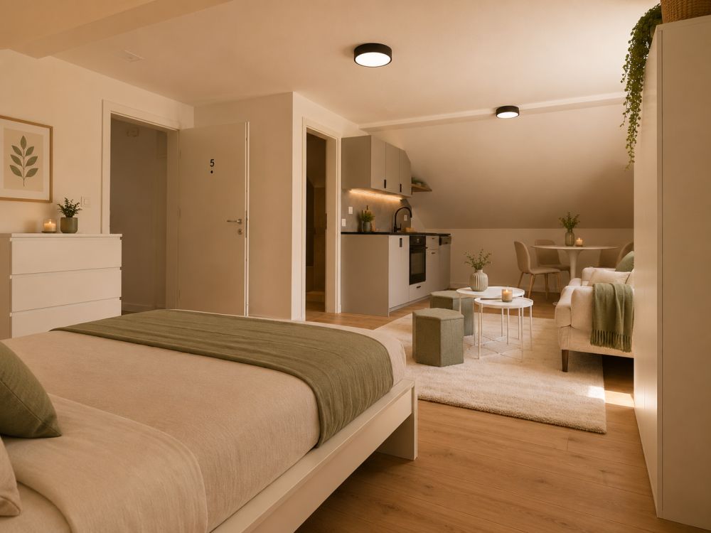 1 Zimmer Wohnung Möbliert ! Frisch Renoviert - Bild 1