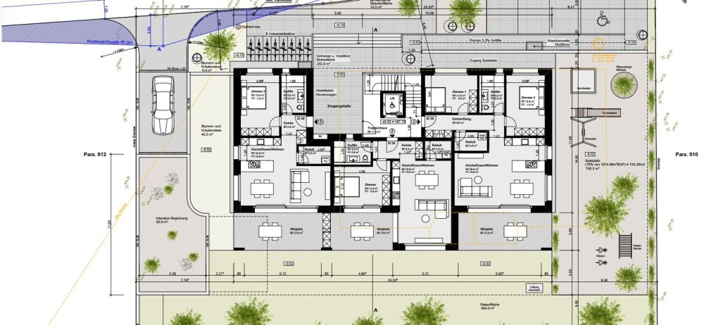 Erstvermietung moderne 2.5 Zimmer Parterrewohnung mit Sitzplatz, Minergie P - Bild 12