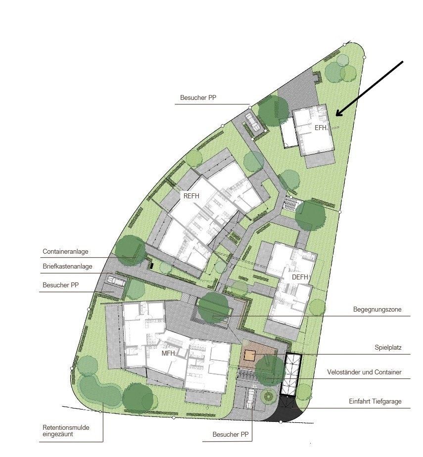 Ihr Traumzuhause am Dorfrand - Freistehendes Einfamilienhaus in Truttikon - Übersichtsplan