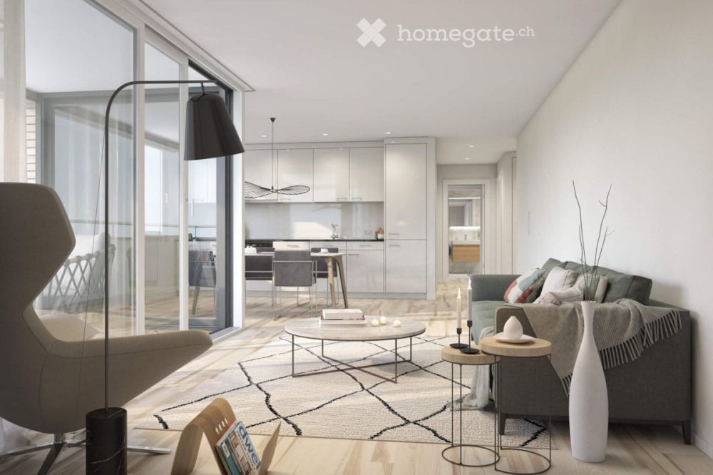Moderne 3 ½ Neubau Wohnung mit Loggia - Bild 1