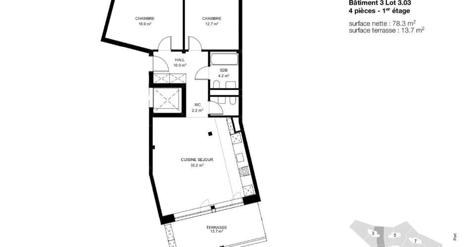 Promotion Isaac-Machard 3-5-7 - Appartement 4 pièces - image - 4