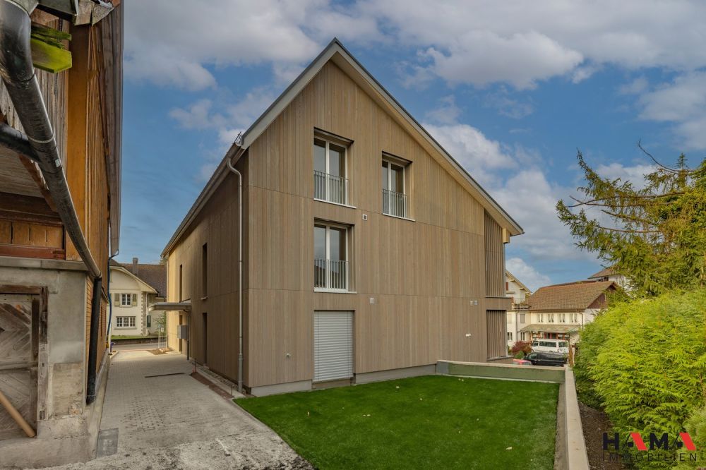 Neubauwohnung mit pauschalem Mietzins - Aussenfotos Lärche Haus, Roggwil BE_002