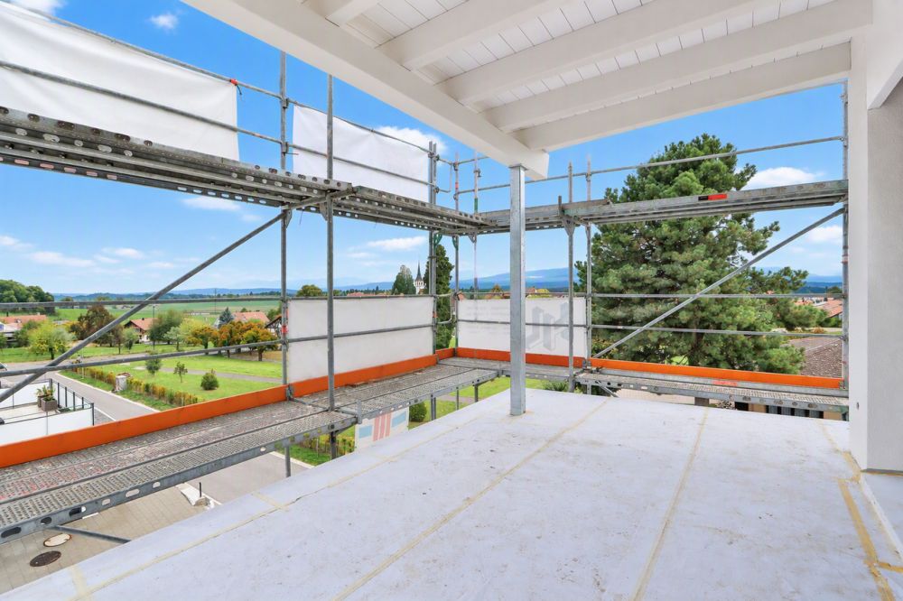 3.5-Zimmer-Neubauwohnung mit Charme und traumhafter Aussicht - Balkon mit toller Aussicht