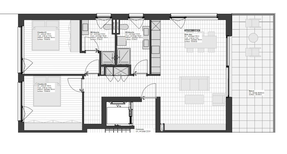 À louer – Magnifique appartement 3.5 pièces NEUF - grande terrasse de 22m2 à Chalais - Bild 3