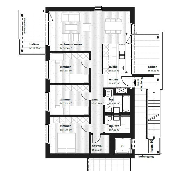 4.5 Zimmer-Wohnung an bester Lage - Bild 12
