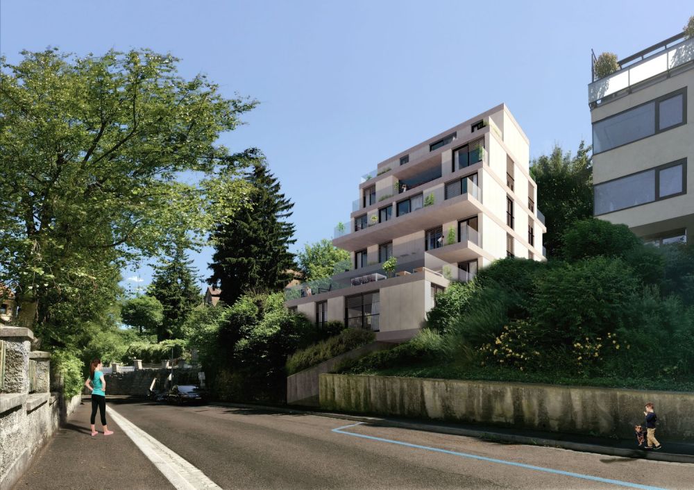 Neubau (2025): 5.5 Zimmer Maisonette - Wohnung mit grosser Terrasse und Aussicht auf Basel - Bild 2