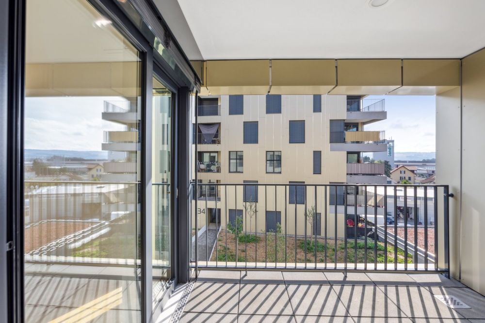 Logement dans récent quartier situé au coeur de la ville d'Orbe - Balkon/Terrasse/Sitzplatz