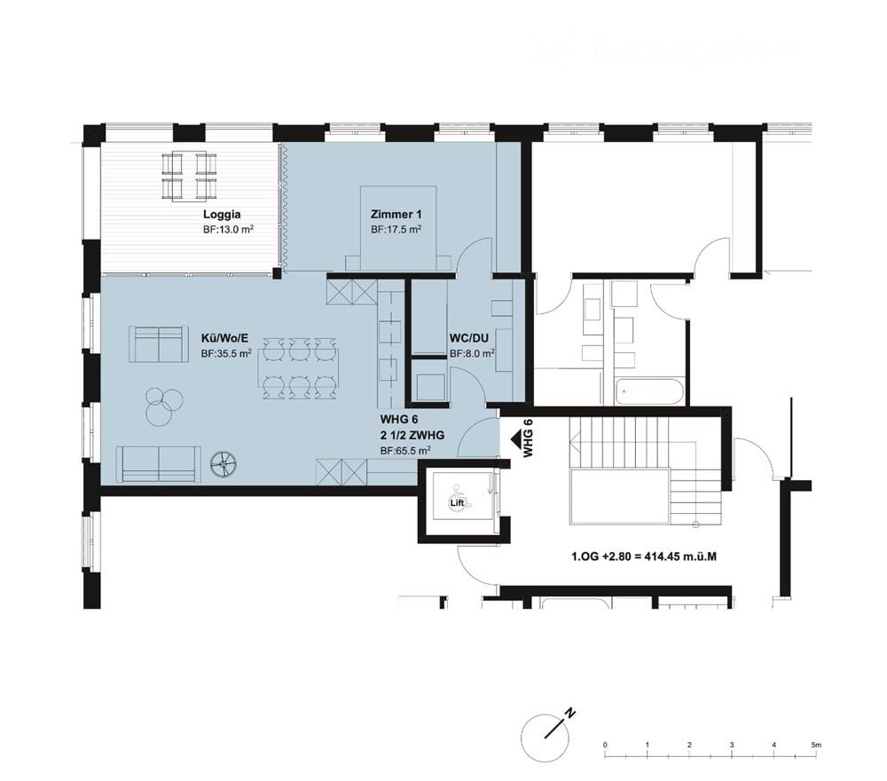 2.5 Zimmer-Neubau-Eigentums-Wohnung an der Seestrasse 23 in Wädenswil - Bild 10