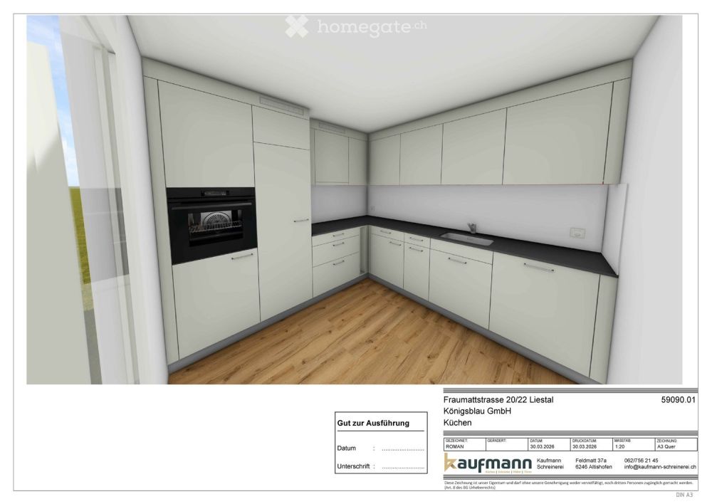 Erstvermietung nach Totalsanierung – grosszügige 4.5-Zimmerwohnung mit Balkon - Bild 3