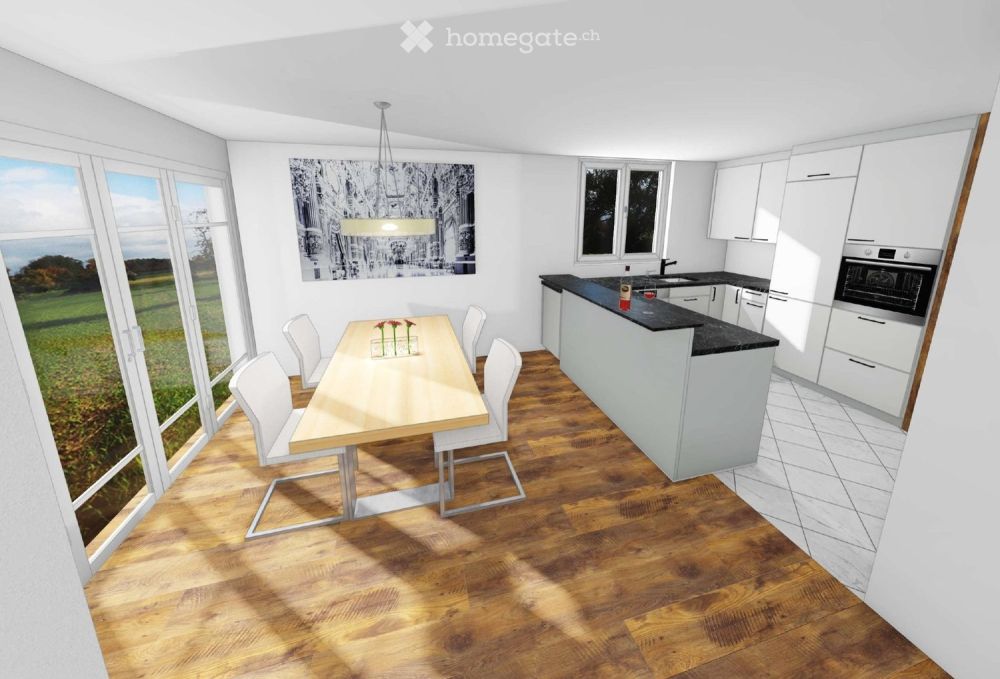 frisch renovierte 4.5 Zi. Wohnung im 1. OG an der Otmarsegg - Bild 1