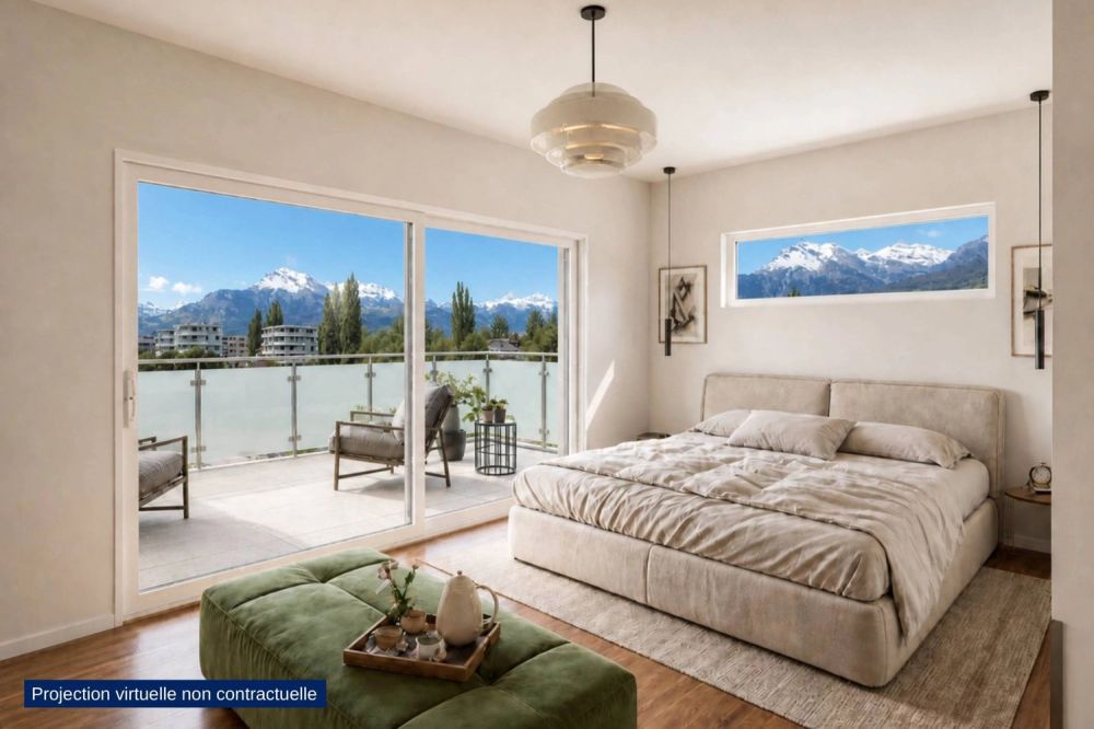 Schöne 3.5 Zimmer mit 13 m² Terrasse in einem neuen kleinen Gebäude in Aproz - Bild 1
