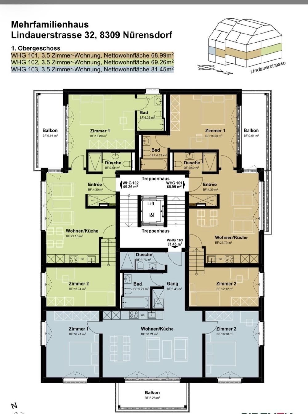 Moderne 3.5-Zimmer mit Balkon & Top-Ausstattung in Nürensdorf Inkl. NB - Bild 11