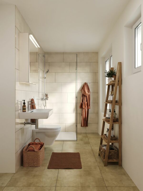 Erstbezug Etzelhof: Naturnah. Modern. Bestens verbunden. - Bad mit Dusche