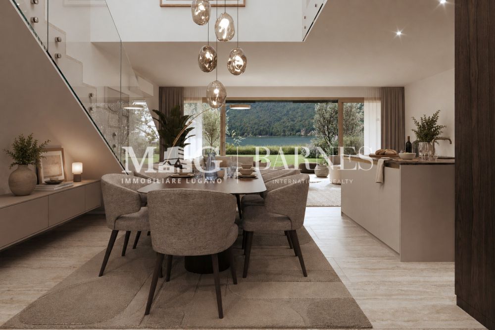 Villa di testa fronte lago con giardino privato a Caslano - Bild 3