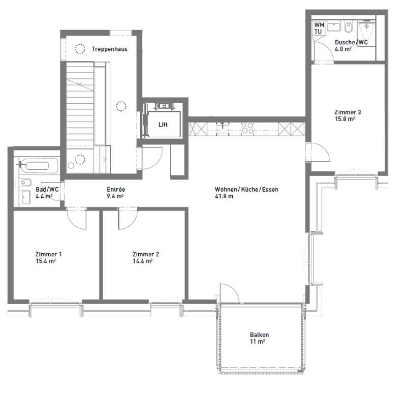Attraktive 4.5 Zimmer-Neubauwohnung an ruhiger Lage - Bild 9