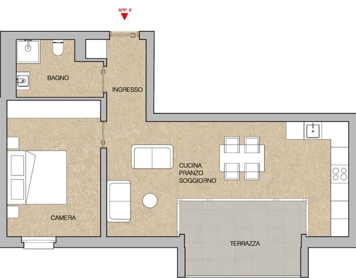 Appartamento 2.5 locali in Nuova Residenza a Giubiasco - Bild 5