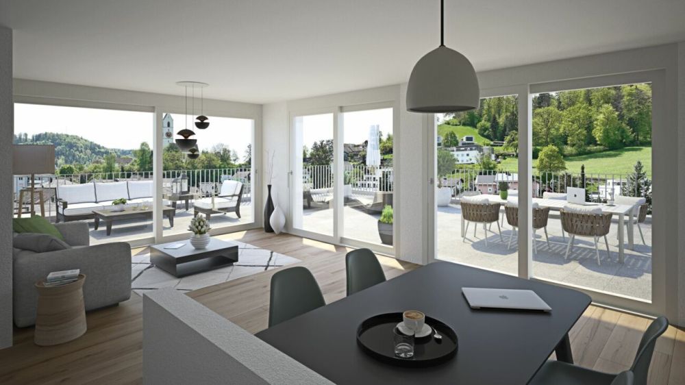 Zentral im Herzen von Suhr - Attikawohnung