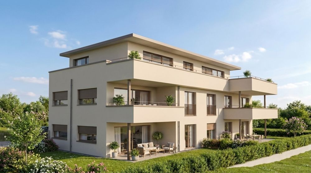Modern wohnen mit Stil - exklusive Mietwohnungen in Biberist - 2 1/2 Zimmer Attikawohnung - Bild 1