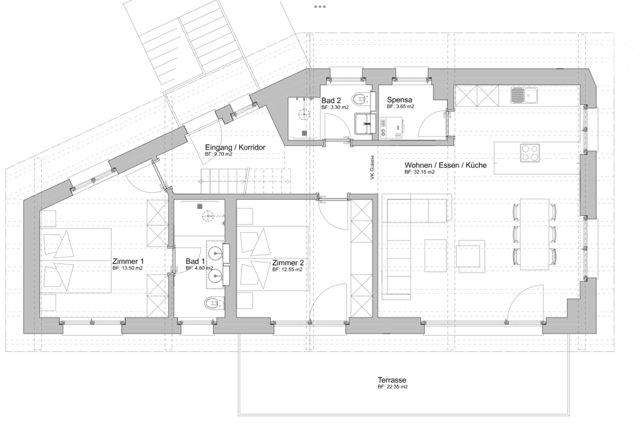 Moderne 3.5-Zimmer-Dachwohnung in Samedan mit Traumaussicht - Bild 8
