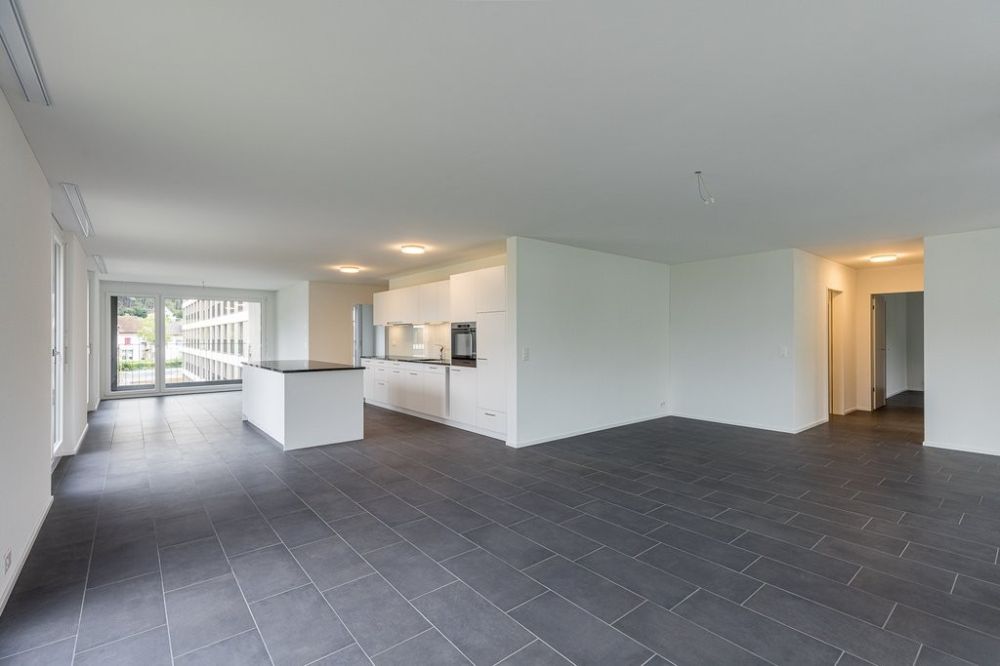 Moderne Wohnung mit grosser Terrasse - Wohnbereich_mit_Kueche-1.jpg