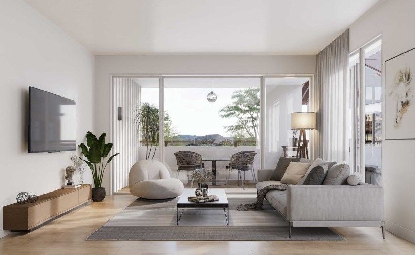 Hochwertige Dach-Wohnung im Herzen von Koppigen - Zur Miete! - Wohnzimmer