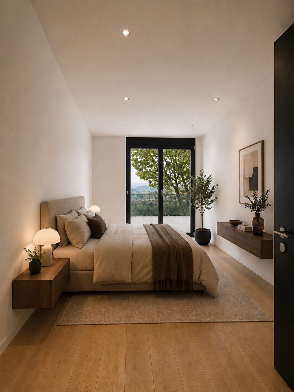 Luxuriöse Neubau-Attikawohnung mit traumhafter Seesicht - Visualisierung Schlafzimmer